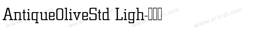 Antique0liveStd Ligh字体转换